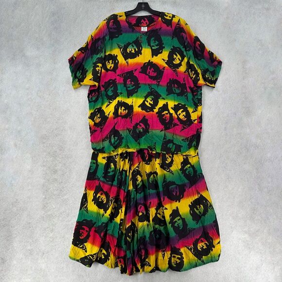 Che Guevara‎ Dress Womens FREE SIZE Maxi Skirt & Top Rainbow Multicolor Cuba - Picture 1 of 11